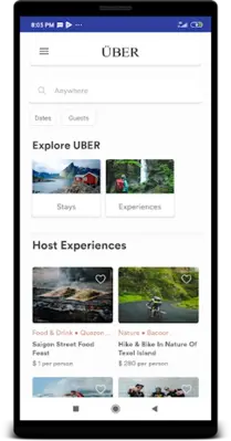 UBER android App screenshot 1